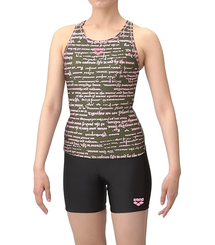 arena(アリーナ)　フィットネス　水着　女子　サイズL　スナップ　セパレート アリーナ レディース フィットネス水着 セパレート 女性 arena