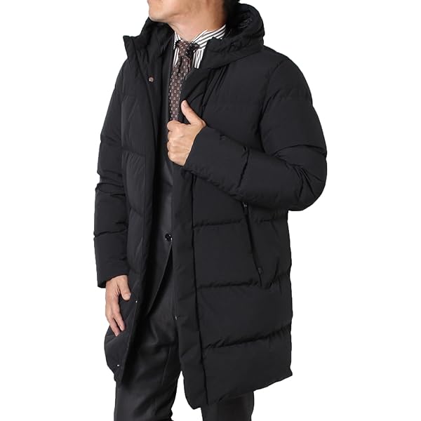 Amazon | [ヘルノ] ダウンジャケット コート レジェンド ブラック