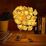 Weanas 3M　30LED　LEDイルミネーションライト　 バラ　防水　8パターン点灯モード　調光対応　電池式パワー　シャンパンゴールド　結婚式　ホームパーティー　お誕生日パーティー　クリスマスな