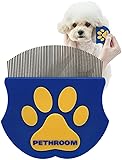 Pethroom ペスルーム ペット 涙やけ 犬 コーム 猫 くし 犬 ブラシ 目元ケアステンレス製 丸型ヘッド 目やに取りに 犬猫兼用