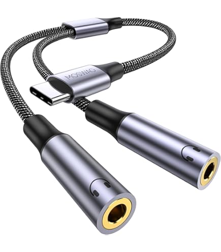 Amazon.co.jp: MOSWAG オーディオ分配ケーブル 4極イヤホンジャック