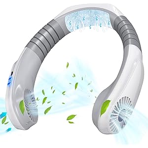 ネッククーラー 首かけ扇風機 【瞬間冷却&18時間連続使用】 携帯扇風機 usb充電式 扇風機 小型 ネックファン ハンズフリー 角度調整 3段風量 熱中症対策 USBファン スポーツ観戦 屋外作業 トレーニング 運転 アウトドアなど適用 Joyhouse (ホワイト)