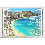 Amazon Co Jp 絵画風 壁紙ポスター はがせるシール式 ハワイ ワイキキ ビーチ オアフ島 海 キャラクロ Hwi 002a1 A1版 585mm 0mm 建築用壁紙 耐候性塗料 ホーム キッチン