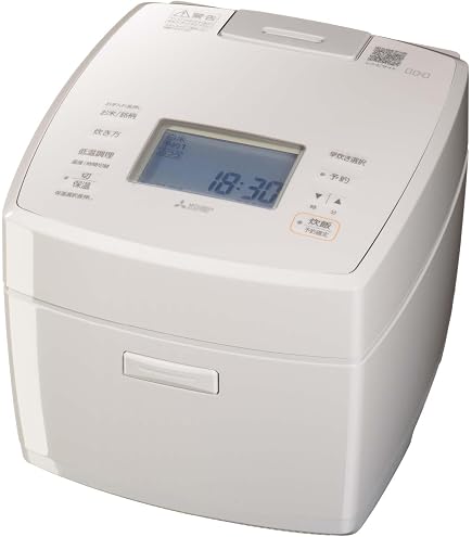 Amazon | 三菱電機 炊飯器 5.5合 IH式 日本製 炭炊釜(2層厚釜) 可変超