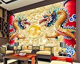 Sproud Papel De Parede 3 D 壁紙カスタムシルク布パーソナリティ壁紙中国ドラゴンテレビ背景装飾的な絵画 150 Cmx 105 Cm