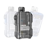 【正規品】電子タバコ Aspire Gotek X スターターキット ベイプ vape 5ml podカートリッジ 650mah バッテリー 0.8ohm 交換用コイル ニコチンなしタバコなし (半透明の黒(Translucent Black))