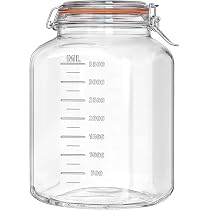 Amazon｜Ritayedet 4.2L ガラス容器 梅酒 瓶 角型 密閉容器