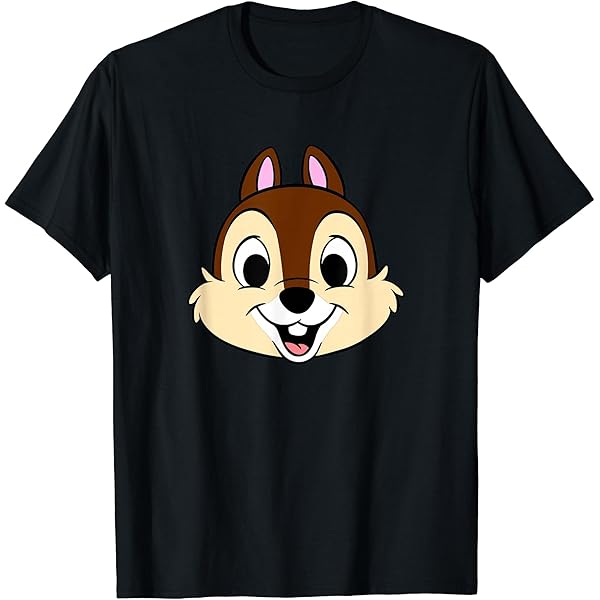 Amazon | ディズニー チップアンドデール 透明目&口 Tシャツ | Tシャツ