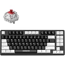 Amazon | Monster ゲーミングキーボード 有線 テンキーレス