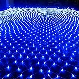 KAPATA LED Net Lights Garden 210LED 8Mode Change Blue Color For Chirstmas Party Wedding Decoration(3