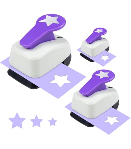 Amazon.co.jp: スターペーパーパンチ 3/8インチ 1インチ 5/8インチ 星