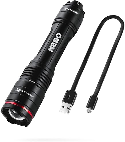 Amazon.co.jp: NEBO Redline-X 充電式防水懐中電灯 1800ルーメン