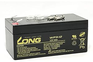 LONG 12V 3Ah 高性能 シールドバッテリー WP3-12 密封型鉛蓄電池 UPS 無停電電源装置 12V電源