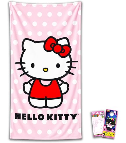 Amazon.co.jp: ハローキティ ビーチタオルセット - 27x54インチ ハロー