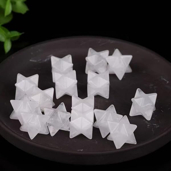 Amazon.co.jp: 天然水晶 ヒマラヤ水晶 マルカバスター六芒星 厳選 上品