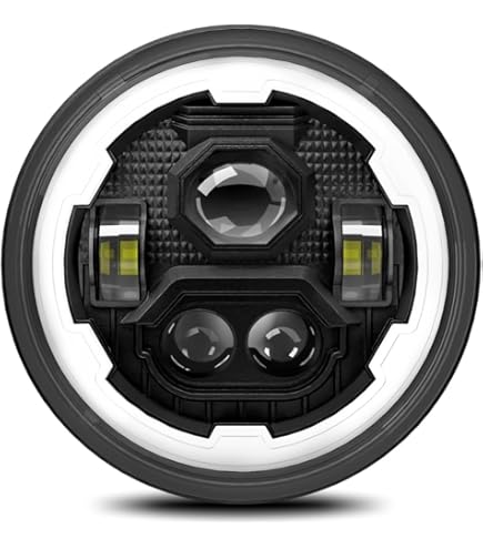 Amazon.co.jp: RAMJET4X4 LEDヘッドライト 7インチ バイク用 ハーレー