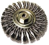 US Forge 1104 Wire Wheel Brush Stringer .020 Wire, 4-Inch by 1/2-Inch by 5/8-Inch-11 [並行輸入品]