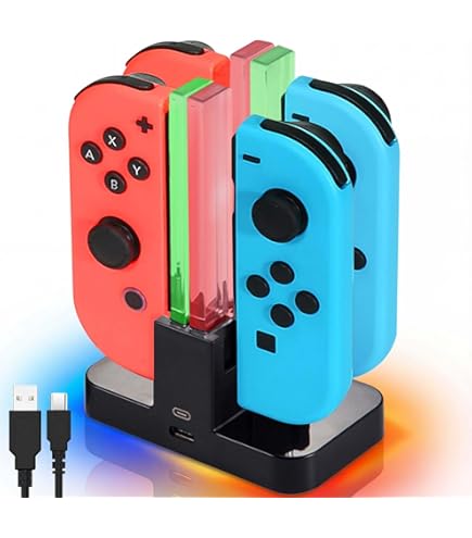 Amazon.co.jp: Hiro Joy-Con対応マルチ充電ドック Joy-Con4個同時充電
