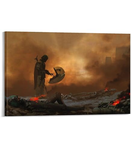 Amazon.co.jp: スターウォーズポスター フレーム入り (マンダロリアン