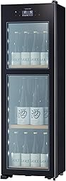 さくら製作所 ZERO CHILLED ワインセラー 日本酒セラー 20本収納 コンプレッサー式 2温度管理 0℃ OSK20-B (ブラック)