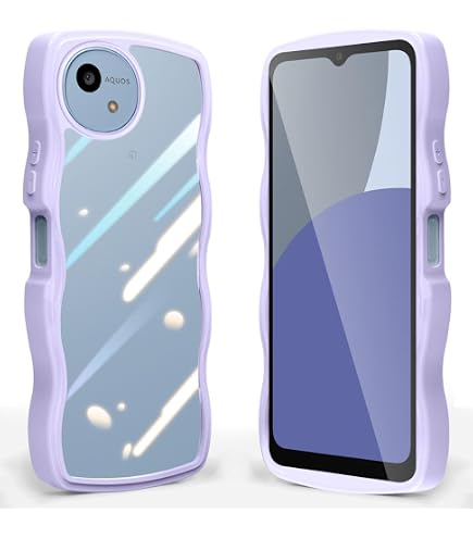Amazon.co.jp: AQUOS Wish4 かわいい ケース クリア 波状フレーム