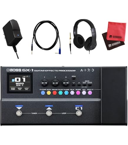 Amazon | BOSS GX-10 コンパクトギター&ベースエフェクトプロセッサー