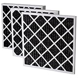 Accumulairカーボン13 x 24 x 1 (実際サイズ) Odor Eliminatingエアフィルタ/ Furnaceフィルタ