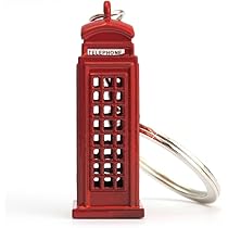 Amazon.co.jp: ロンドンの電話ボックスのキーホルダー 赤