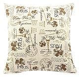 multi-sizedエッフェル塔プリントぬいぐるみクッションカバーlivebycareリネンコットン枕カバースローシャムパターンジッパーPillowslip枕カバーホームソファソファ寝具椅子シートバ