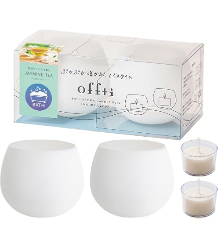 Amazon.co.jp: offti オフティ プカ アロマキャンドル バスキャンドル