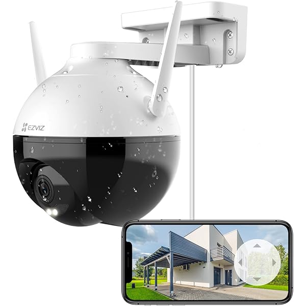 Amazon.co.jp: 防犯カメラ 屋外 監視カメラ EZVIZ PTZ 4MP 2K+ WiFi 