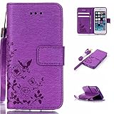 UNEXTATI iPhone 5 / iPhone 5s ケース 高品質 PUレザー 手帳型ケース 衝撃吸収 カバー カード収納 全面保護 Apple iPhone5 / iPhone5s 用 Ca