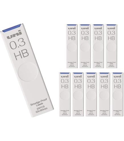 Amazon.co.jp: 三菱鉛筆 シャープペン芯 uni ユニ 0.5 HB 10個 ハコ
