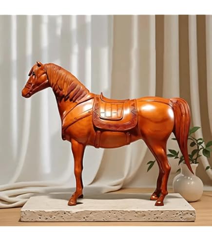 木製の馬の置物になります。 Amazon.co.jp: LOGOFUN 木製馬の置物 木製 干支 馬像 中国の馬の彫刻