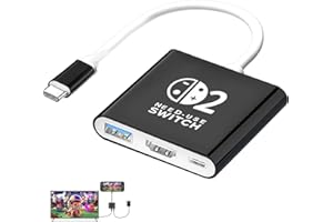 Switch 2 ドック対応【Switch 2「21.0.0」対応】スイッチ 2 ドック テレビ接続出力 直接にTV出力 ドック多機能 HDMI 4K@60Hz/USB 3.0/PD100W Switch & Switch 有機EL用ドック 急速充電