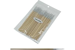 Cali&Brita 【無塗装・無字軸筆30本set】無塗装軸 無字 筆 細軸 プラモデル DIY ガンプラ 自動車補修 使い切り (面相筆)