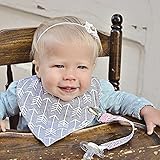 Pacifier Clip - 3 Pack, GIRLS - Ziggy Baby 2-Sided Design, Pacifier Holder - Best Girls Pacifier Cli
