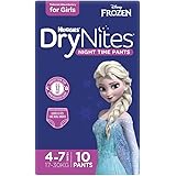 Huggies DryNites Pyjama Pants Girls Size 4-7 Years 10 Pack