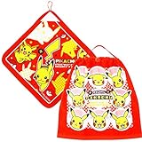タオルセット ポケモン ピカチュウ 入園準備 ループタオル/おりこうタオル レッド WG446300/WG448000
