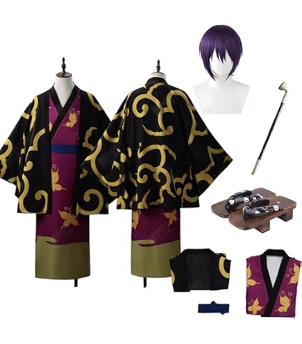 Amazon.co.jp: 【cosmch20】銀魂 高杉晋助 攘夷時代2 コスプレ衣装 (男