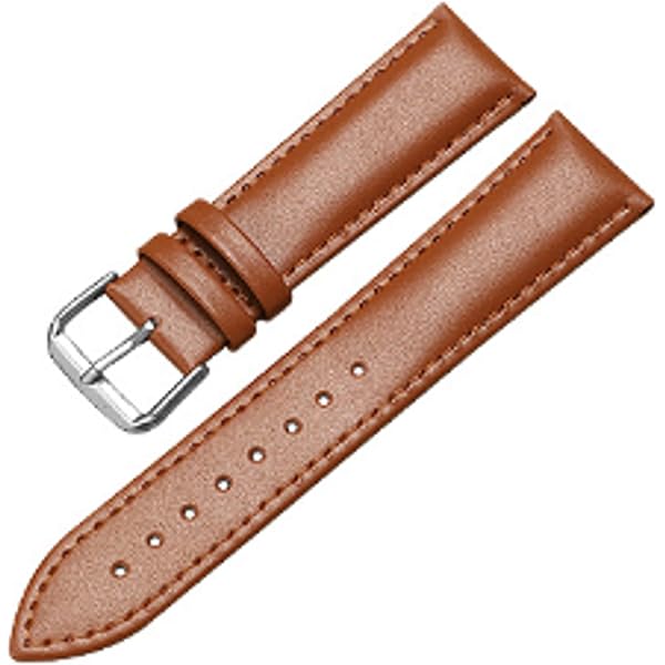 Amazon.co.jp: 腕時計 交換用ベルト 革製 18mm 青色 バンド 工具、バネ