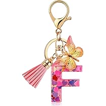 Amazon.co.jp: イニシャル キーホルダー A 小さい 花柄 花 推し