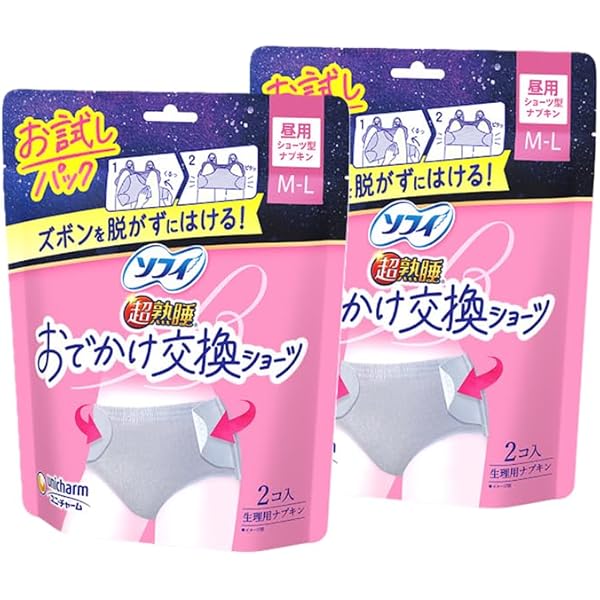 Amazon | ユニ・チャーム ソフィ 超熟睡ショーツ 涼肌 M-L 5枚