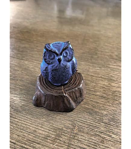 Amazon | 文鎮/ペーパーウェイト ふくろう 木 【伝統工芸品南部鉄器