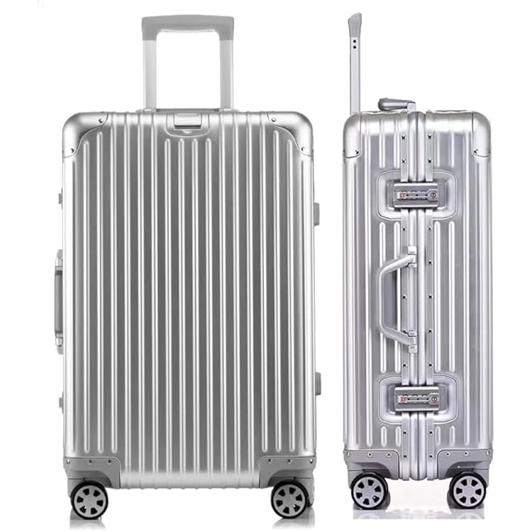 Amazon | [Airmood] スーツケース オールアルミ合金 キャリーケース 銀