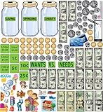 Mona Melisa Designs Peel, Play and Learn Wall Play Set, Money by Mona Melisa Designs