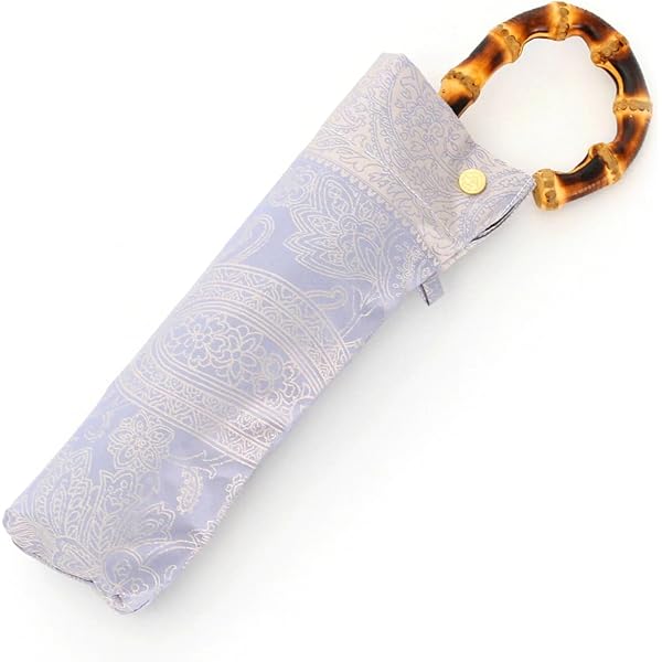 絵おり 百合（ゆり） 折りたたみ傘（顔色を美しくする晴雨兼用雨傘