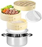Amazon | 【料理研究家監修】竹セイロ 手作り 竹せいろ 本体2個・蓋1