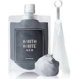 洗顔 メンズ 【 ネット 付き 洗顔フォーム 】 フィス ホワイト 泥 洗顔 メンズ 130g「 炭 の力で メンズ の 脂 毛穴 汚れを洗浄」「ふわもこ 泡 洗顔料 & 洗顔ネット 」「 無添加 8種 で 敏感肌 の 男性 にも」(日本製 どろ ク