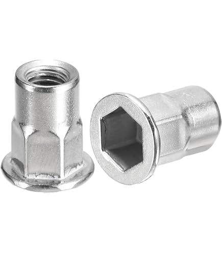 Qty 10 5/16 UNF 304 Flange Stainless Steel Nutserts Rivet Nut Nutsert Rivnut